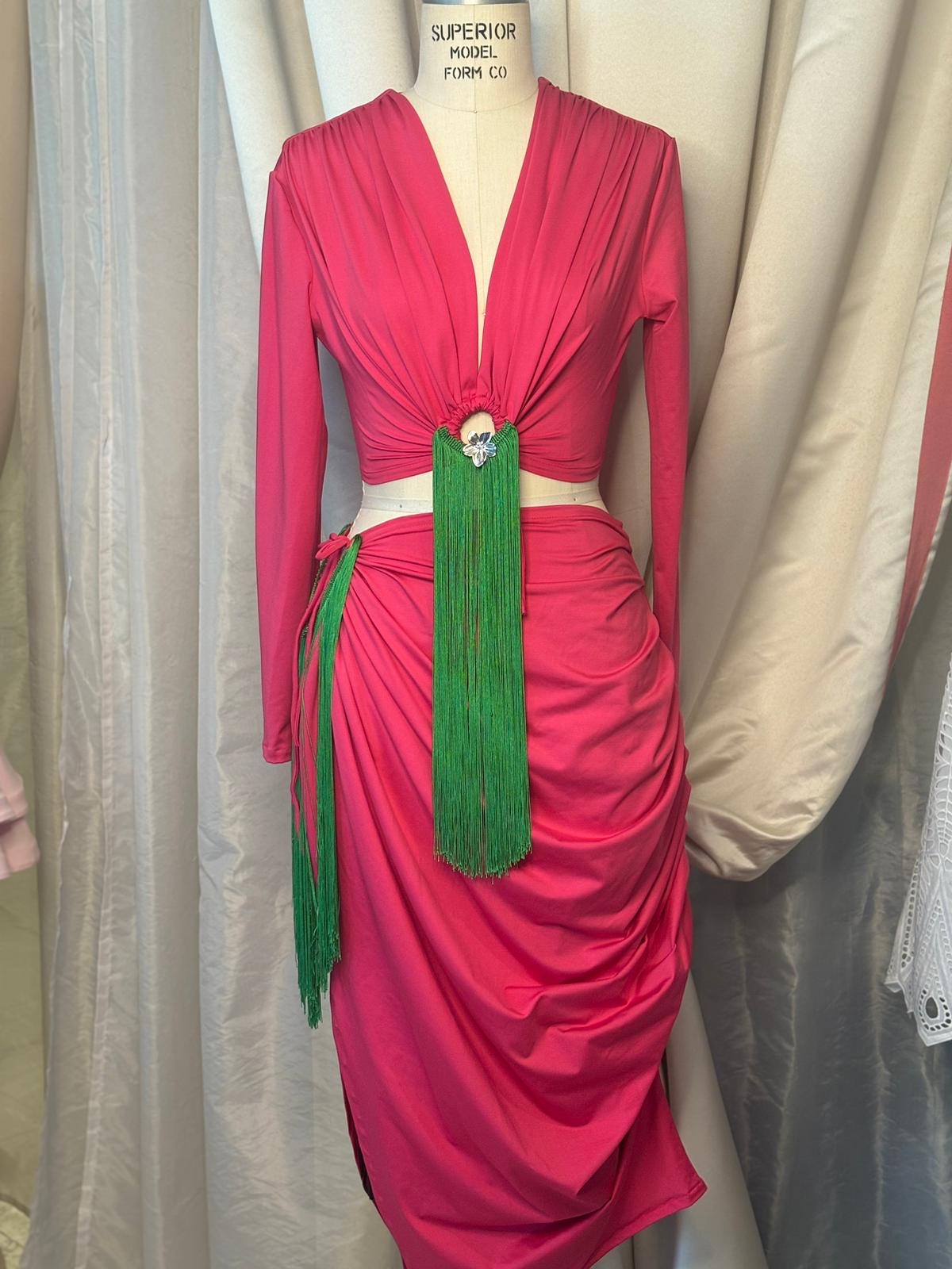 Rosa Flamboyan-skirt