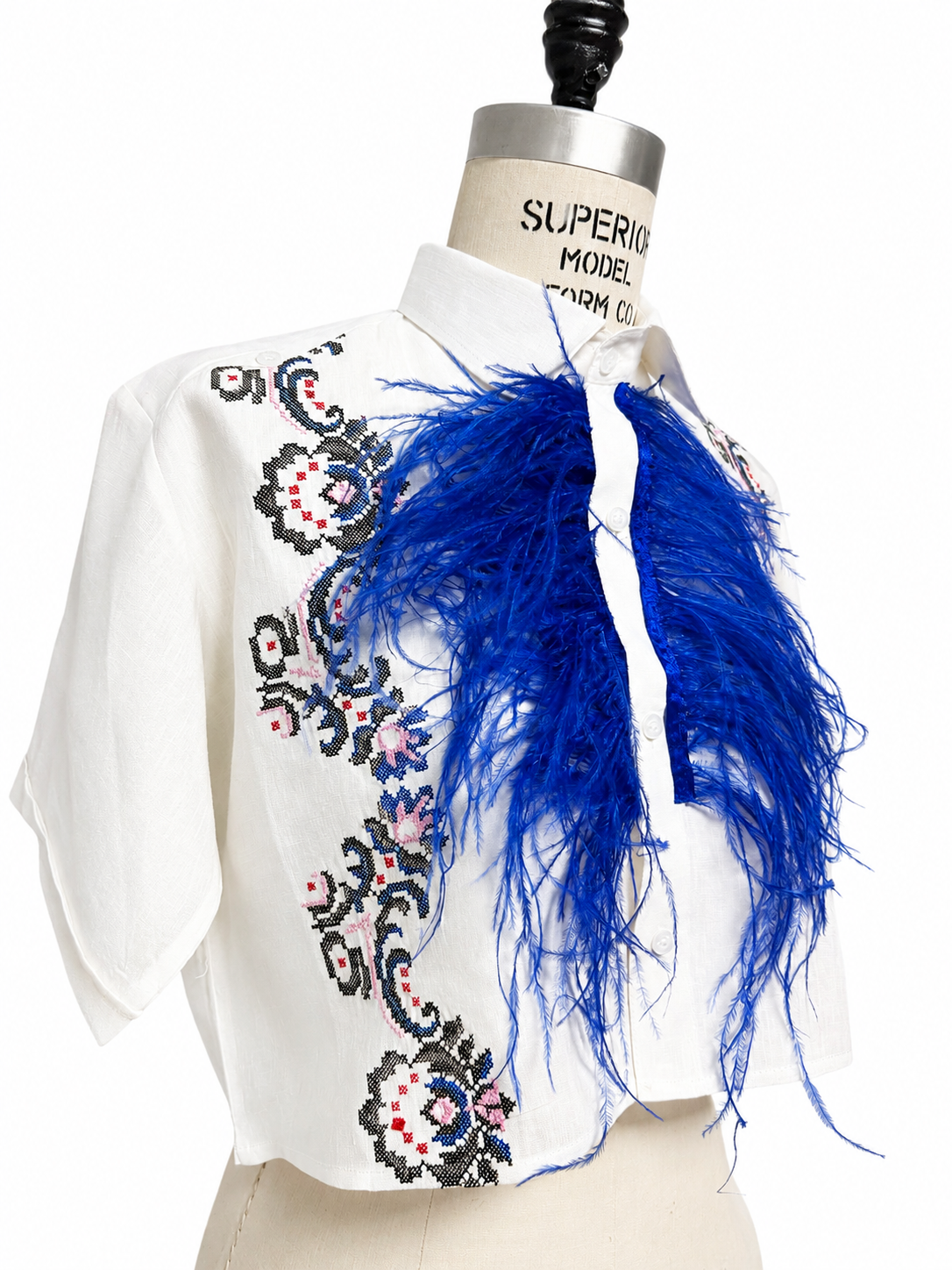 Mar Caribe Feathered Guayabera