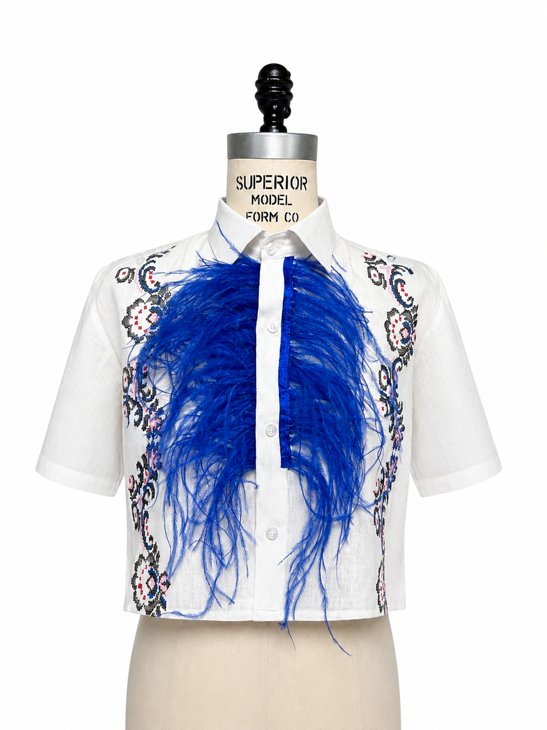 Mar Caribe Feathered Guayabera