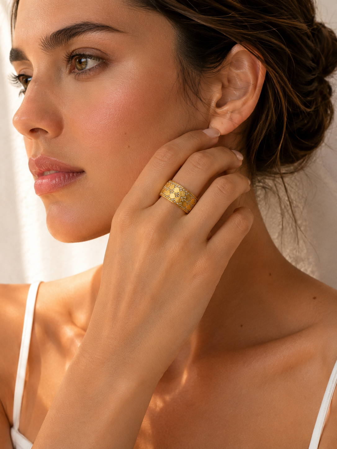 Golden Blossom Ring