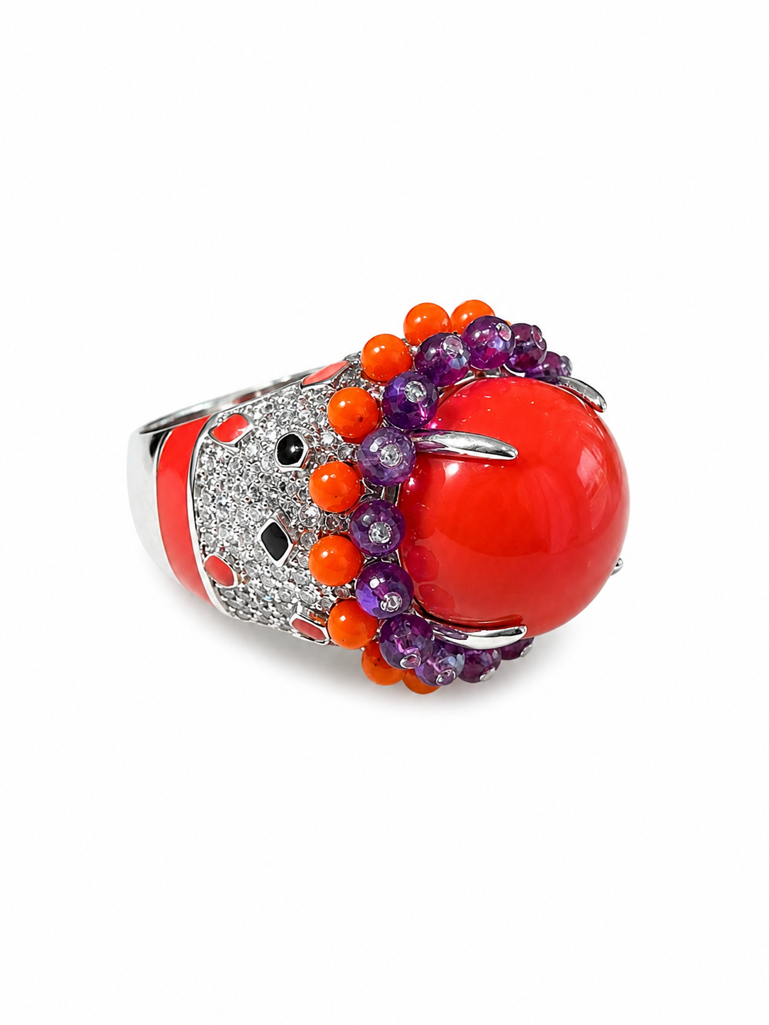 Coral Night Ring