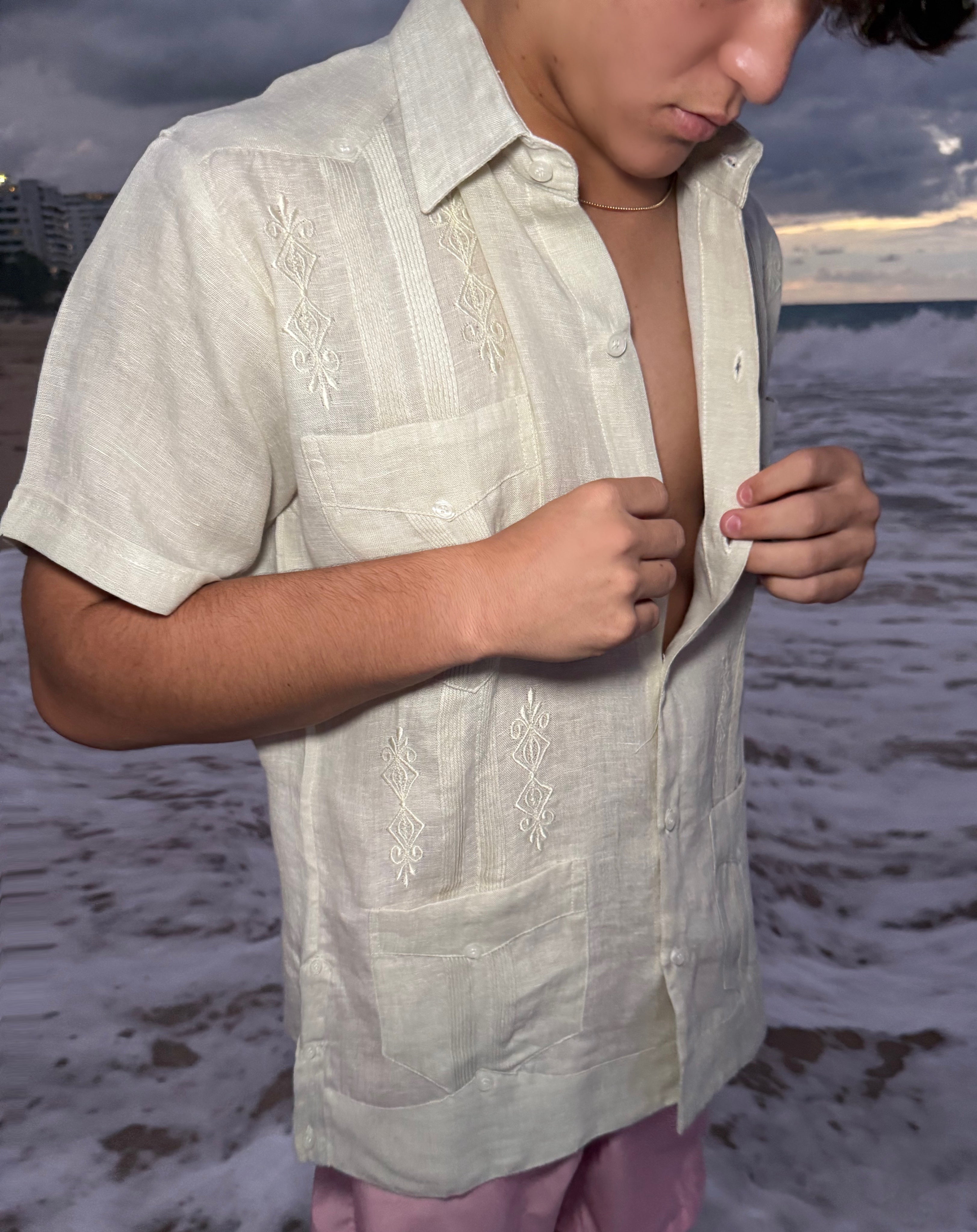 Lucio Short Sleeve Guayabera Shirt