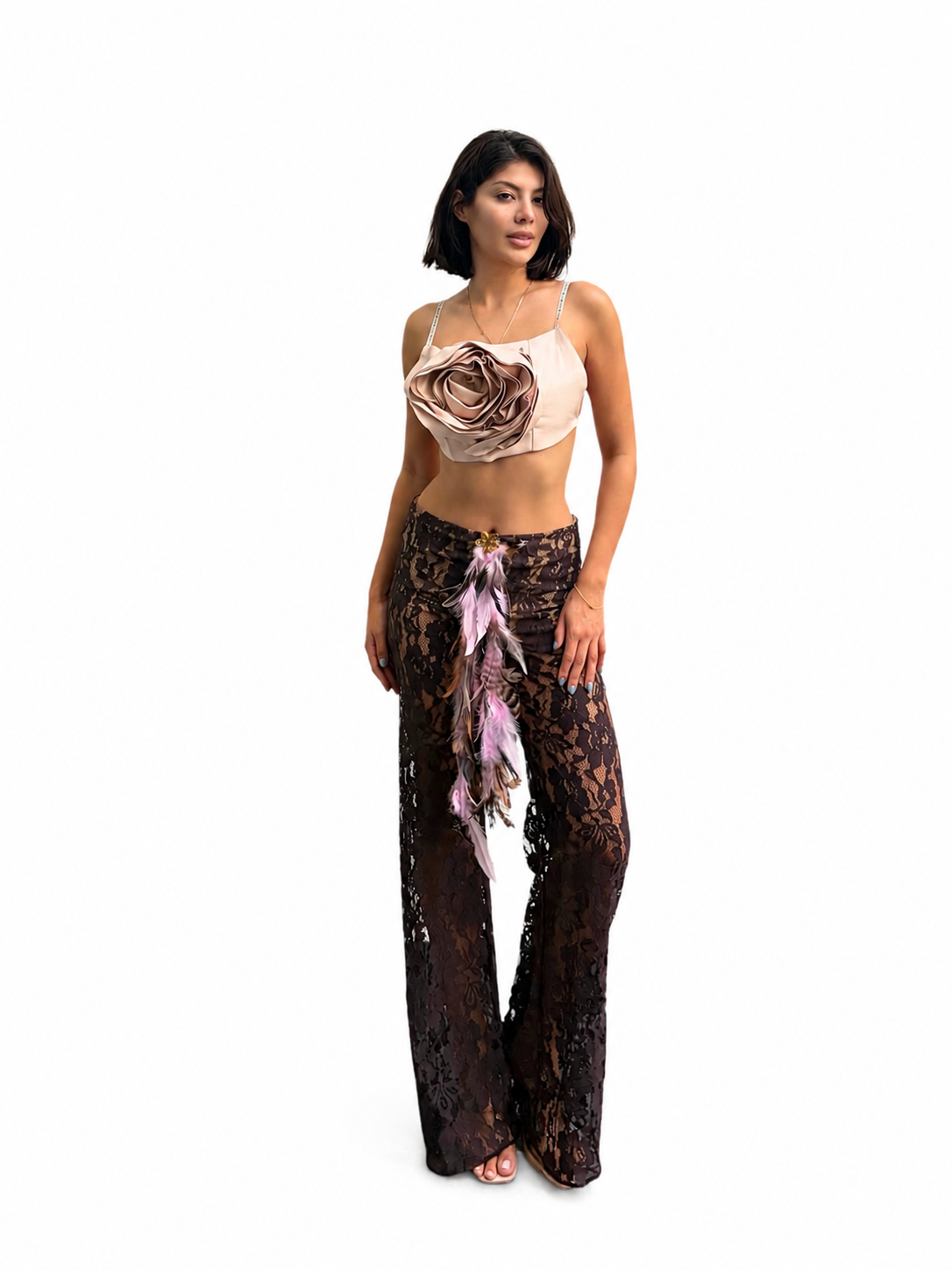 Chocolate Lace Pants