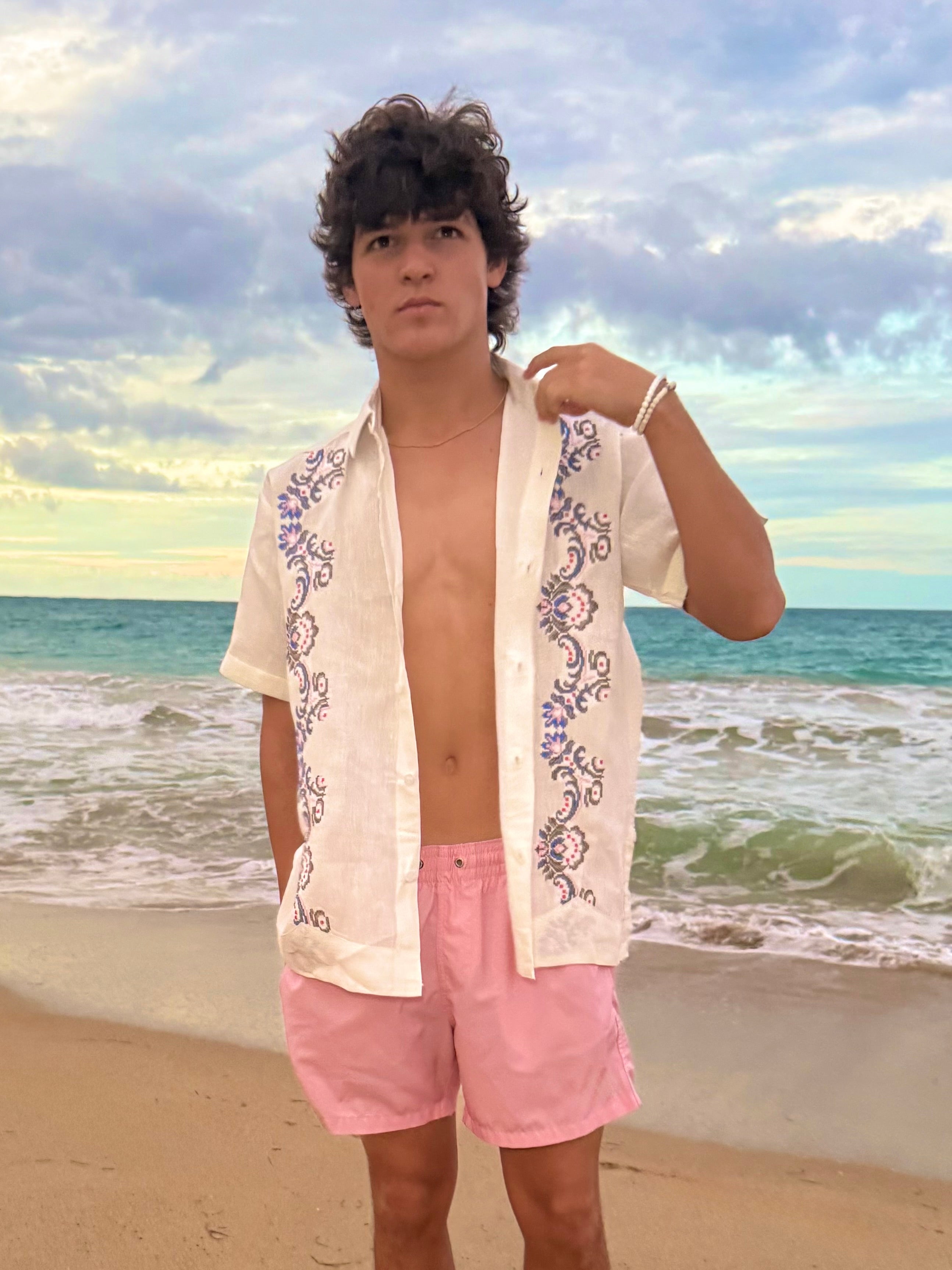 San Martín Short Sleeve Guayabera