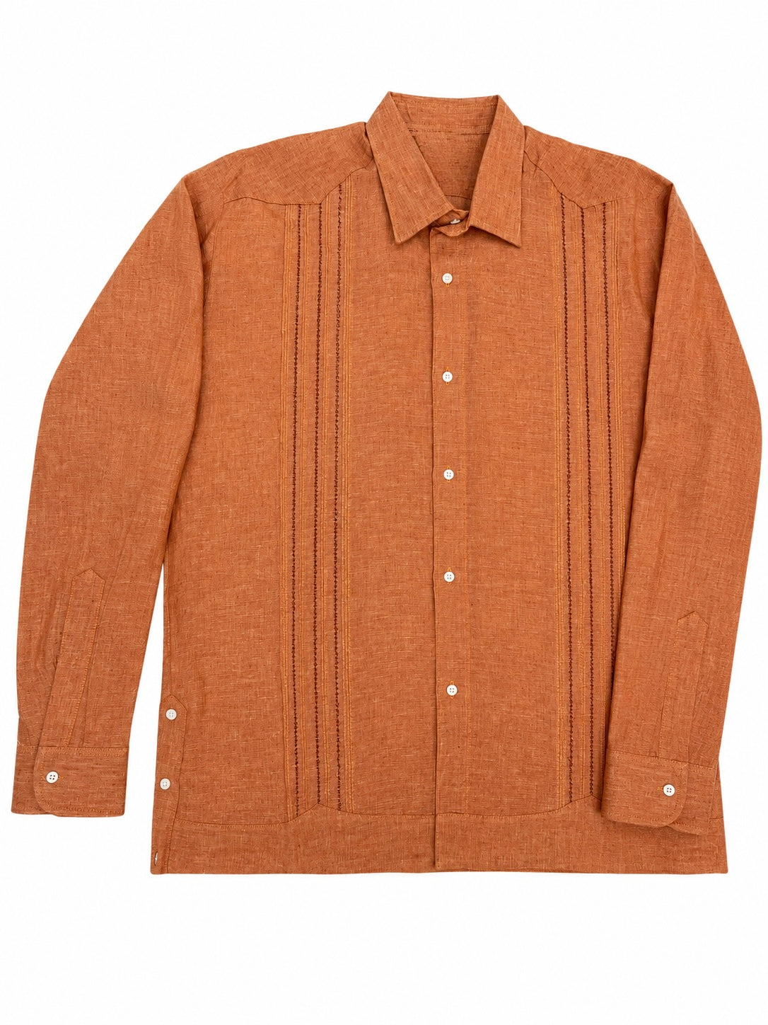 Pitorro de Coco Long Sleeve Guayabera