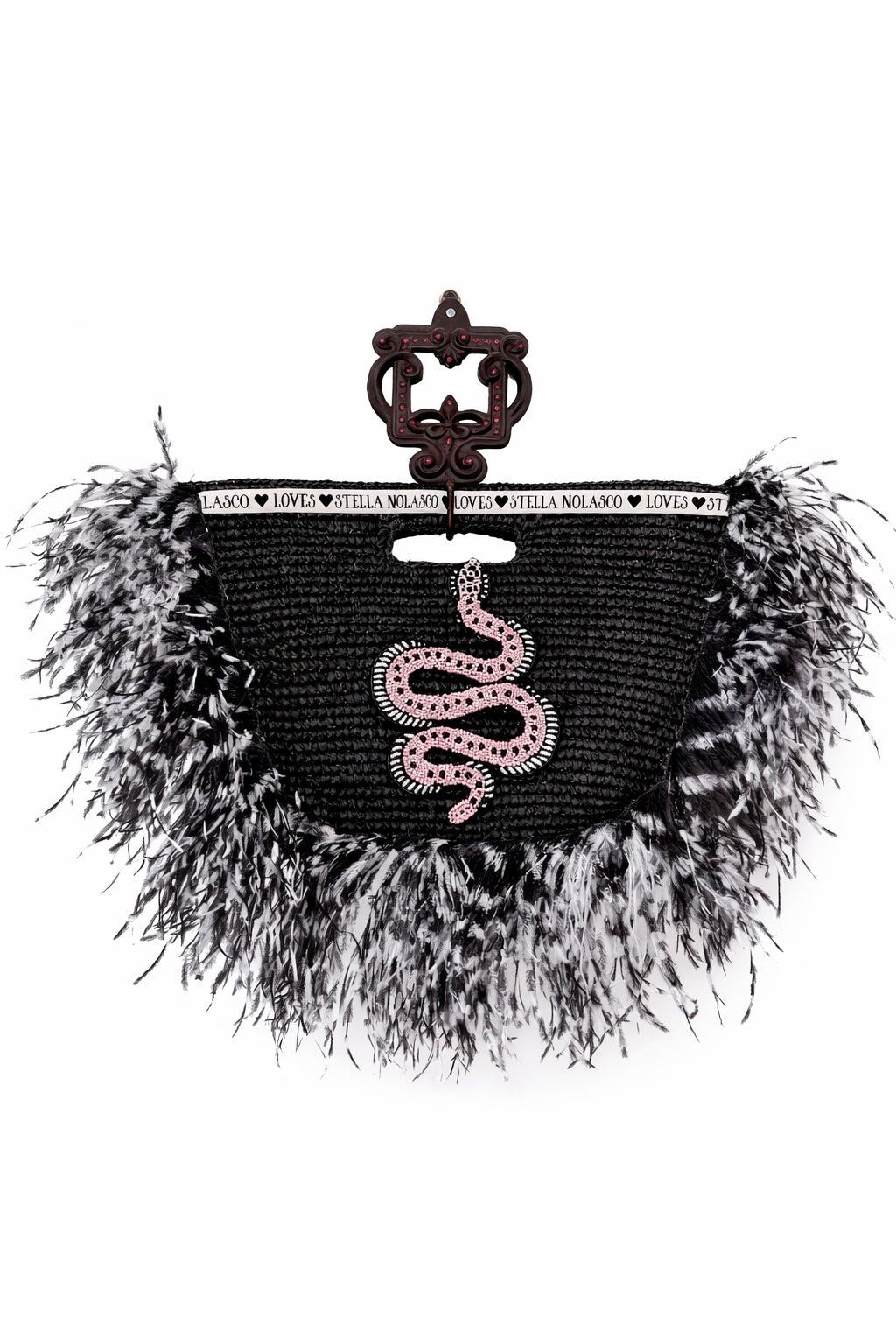 Stella Noir Raffia Bag