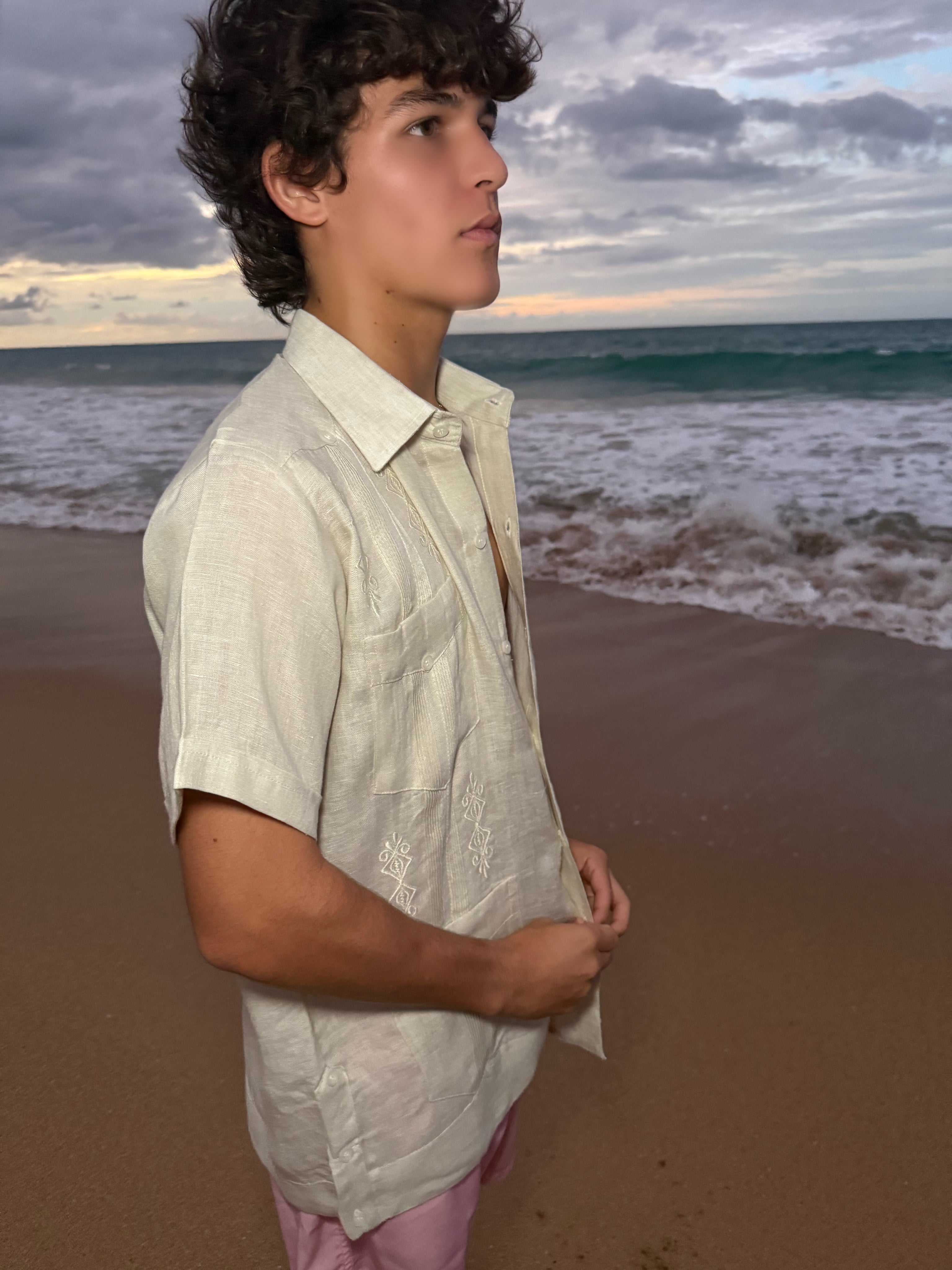 Lucio Short Sleeve Guayabera Shirt