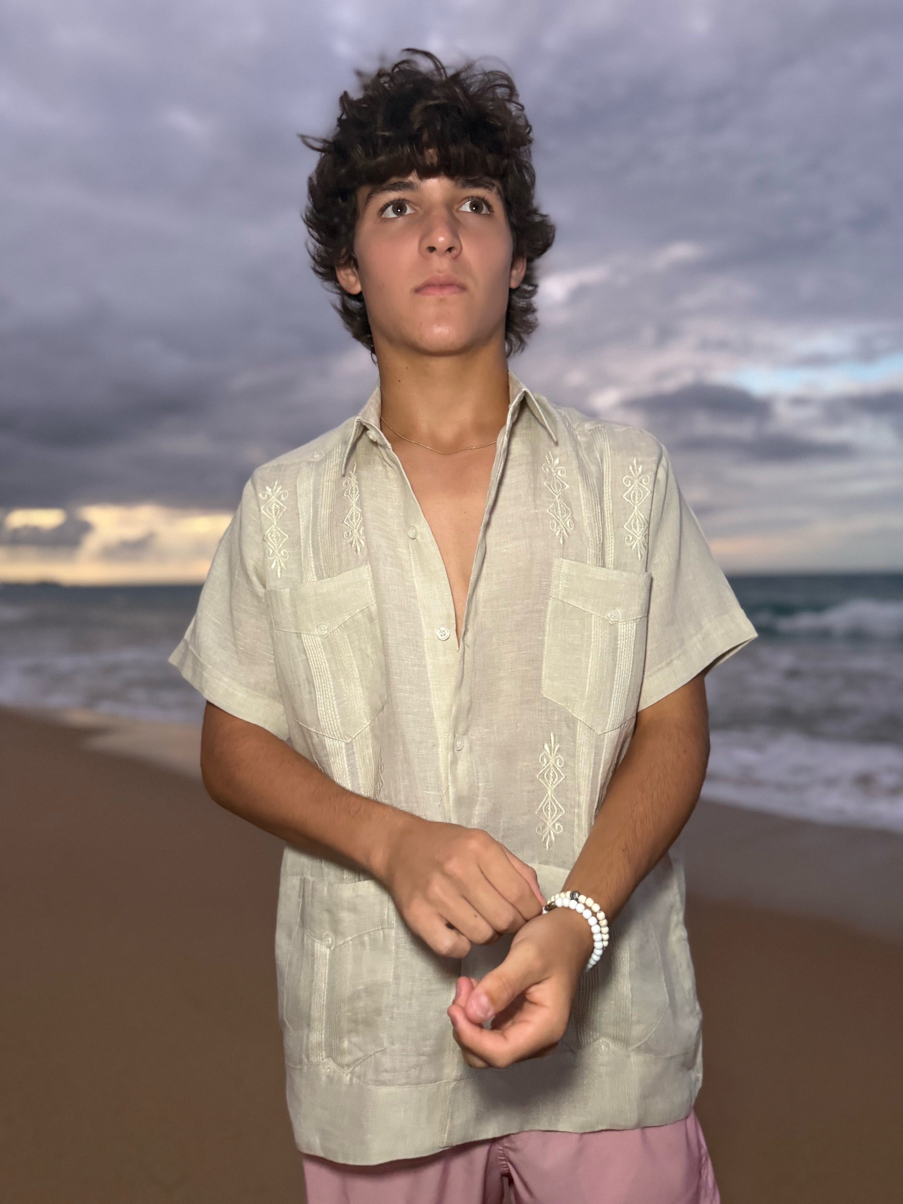 Lucio Short Sleeve Guayabera Shirt