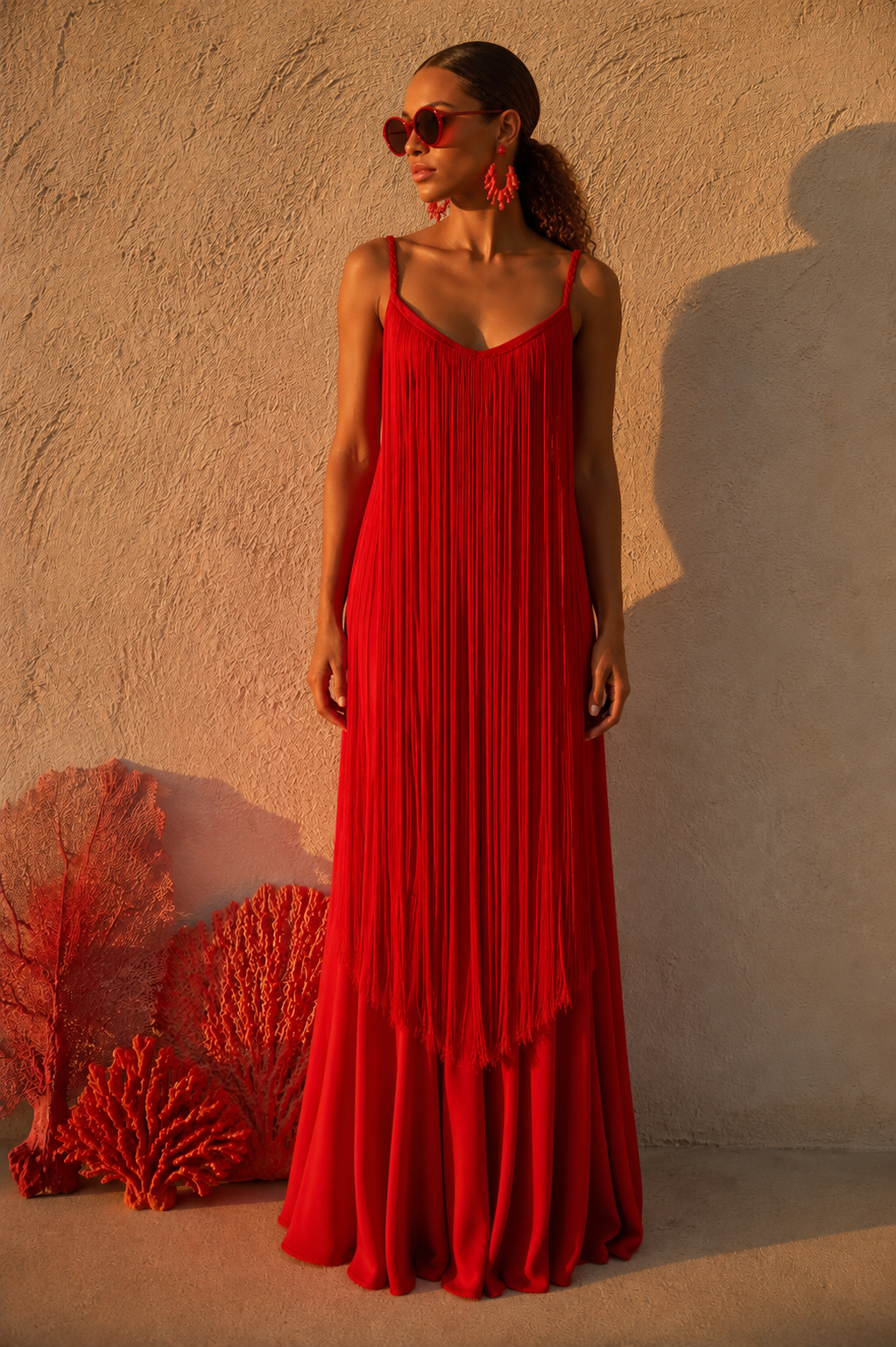 Red Obsession Fringe Dress