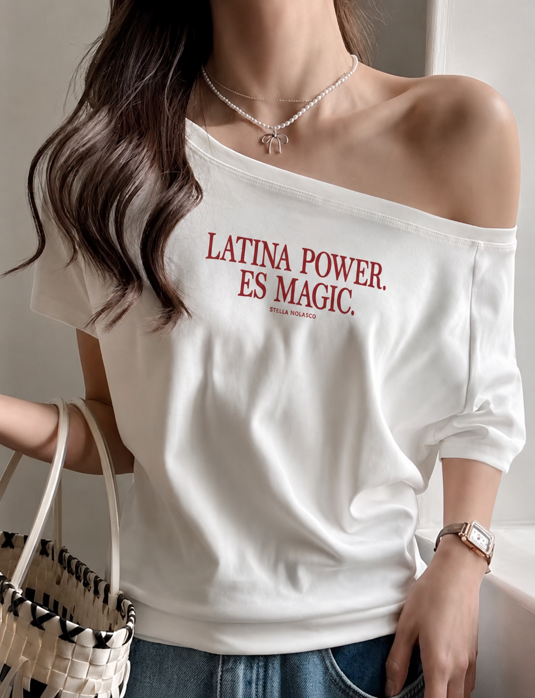 Latina Power Shirt-White