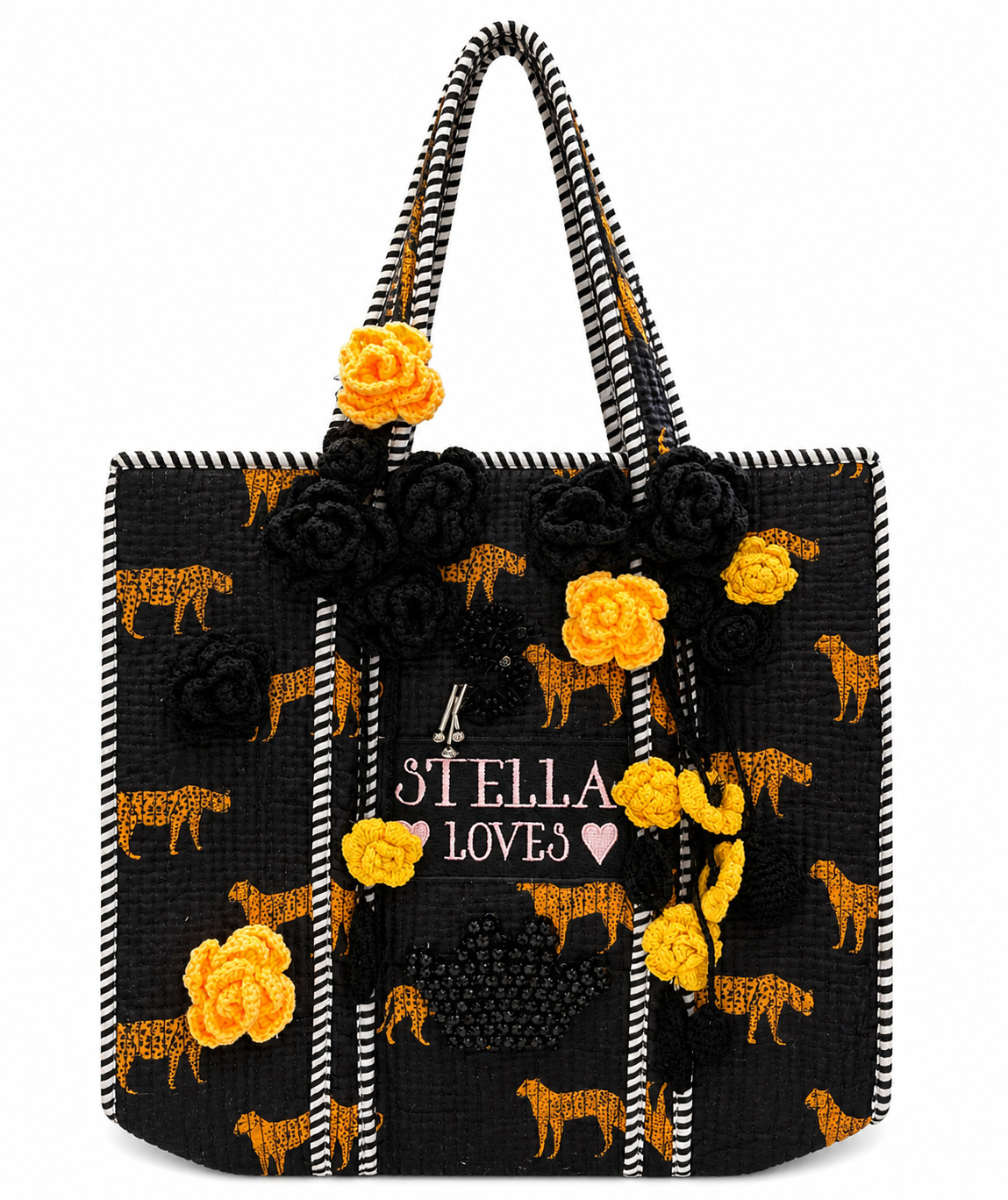 Midnight Leopard Tote