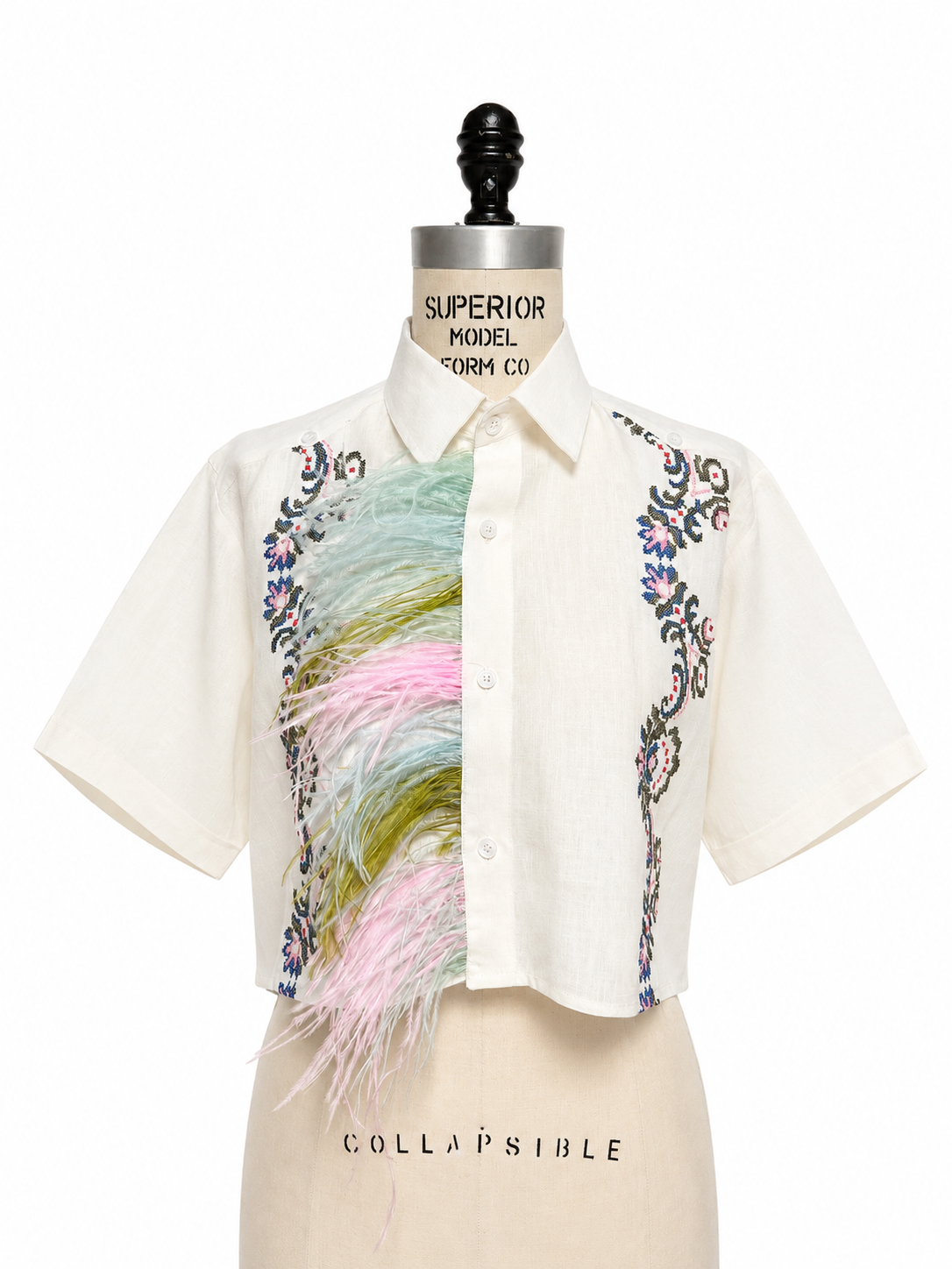 Caribe Feathered Guayabera