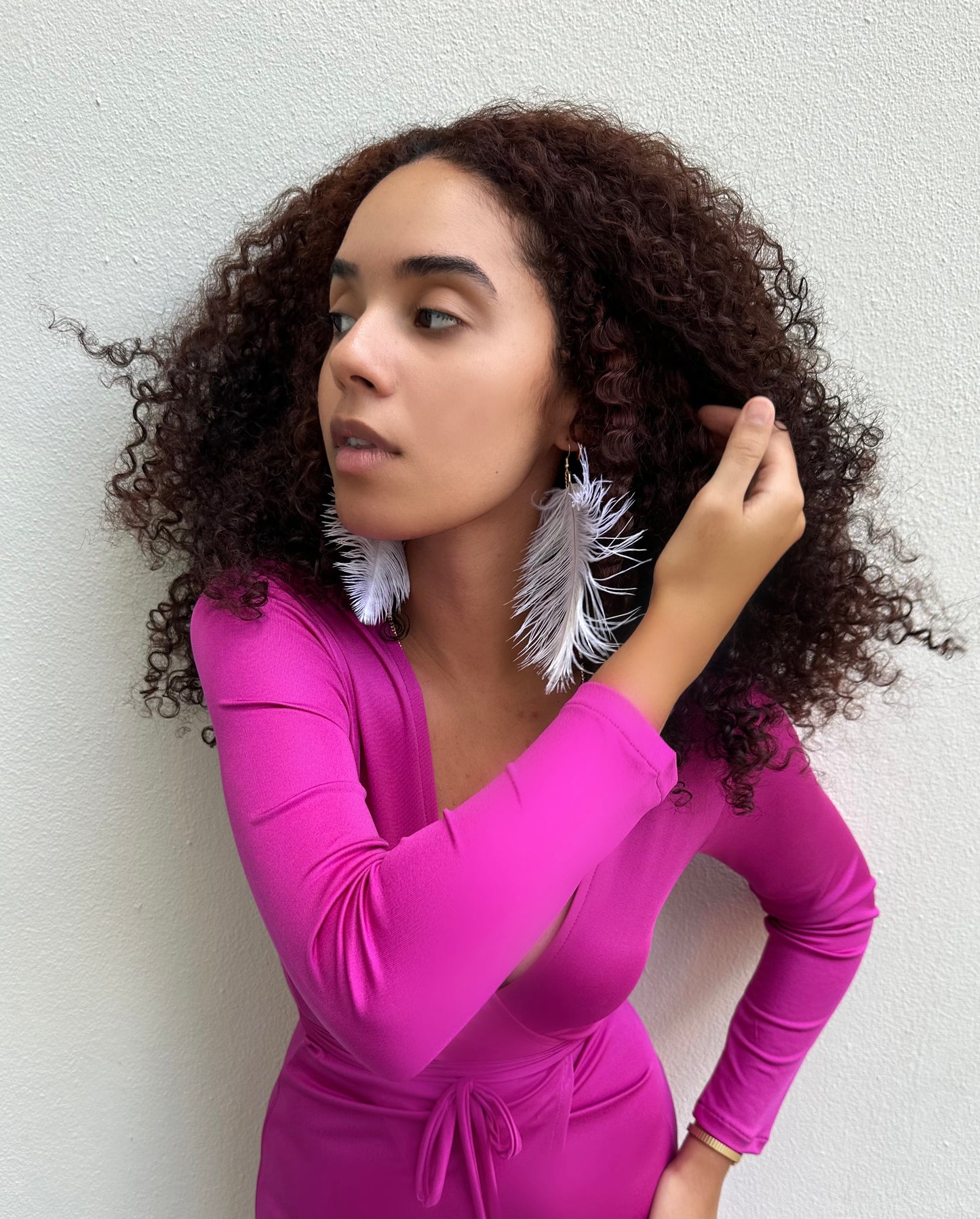 Single Feather Earrings