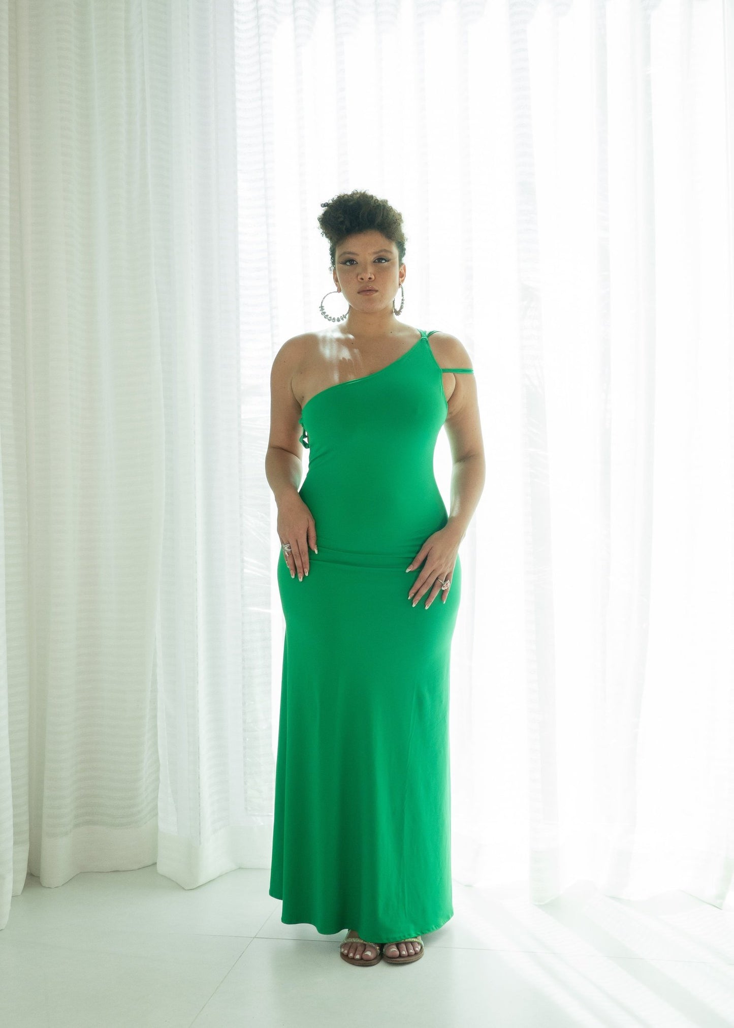 Criss Cross Maxi - Emerald Green