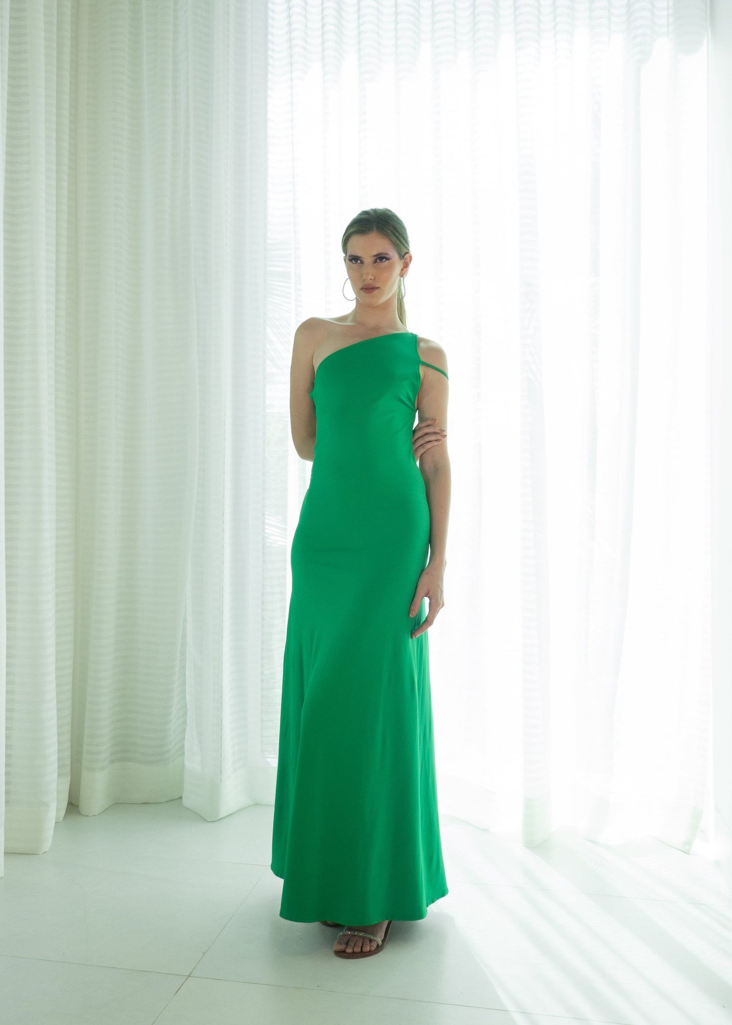 Criss Cross Maxi - Emerald Green