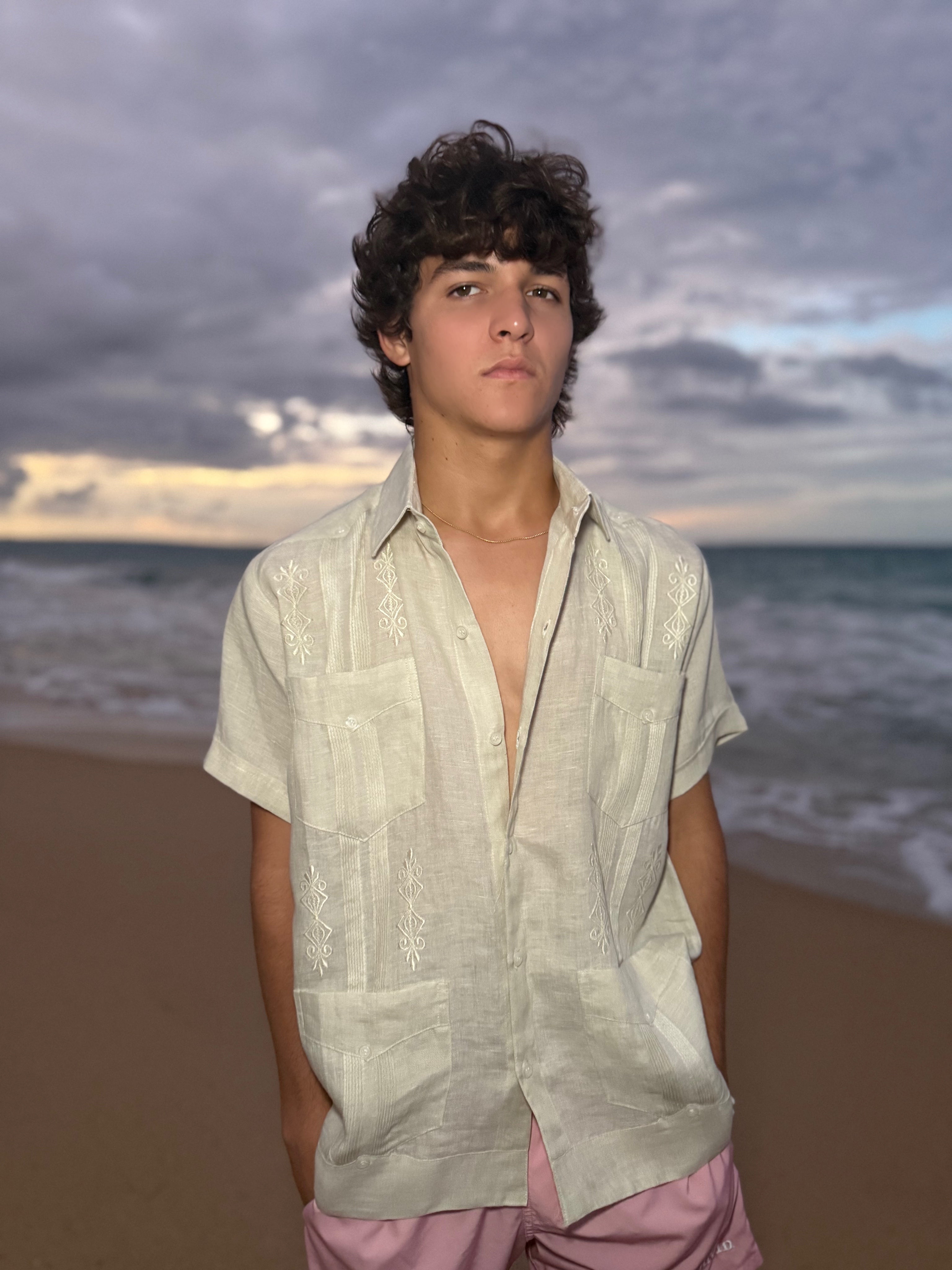 Lucio Short Sleeve Guayabera Shirt