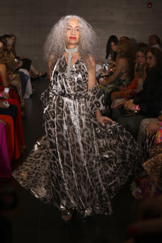 Ilaria Silver Fox Dress