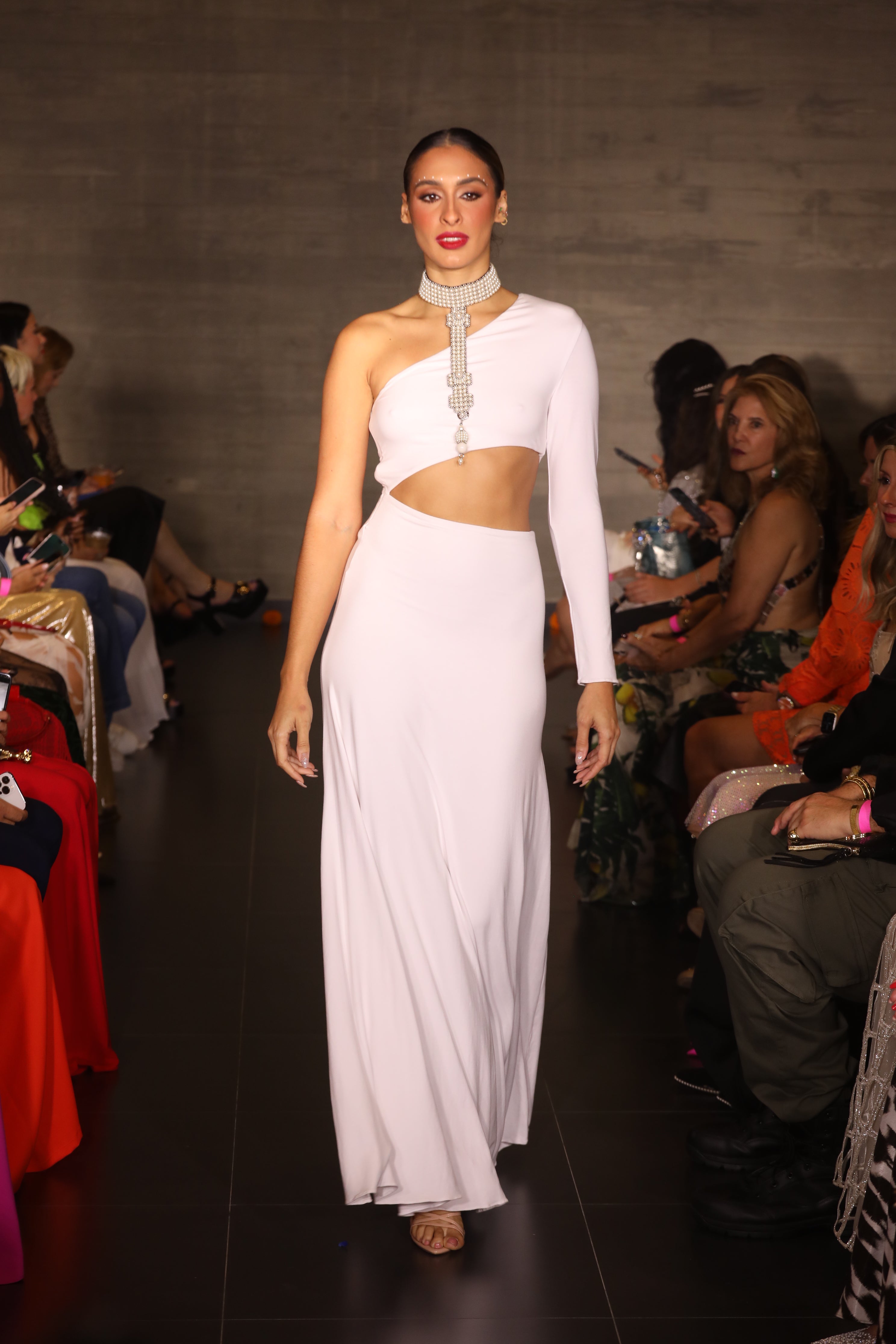 Asymmetrico Dress- White