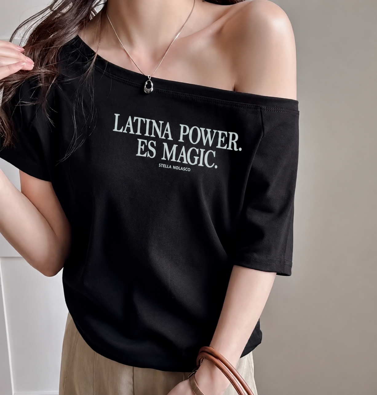 Latina Power Shirt- Black