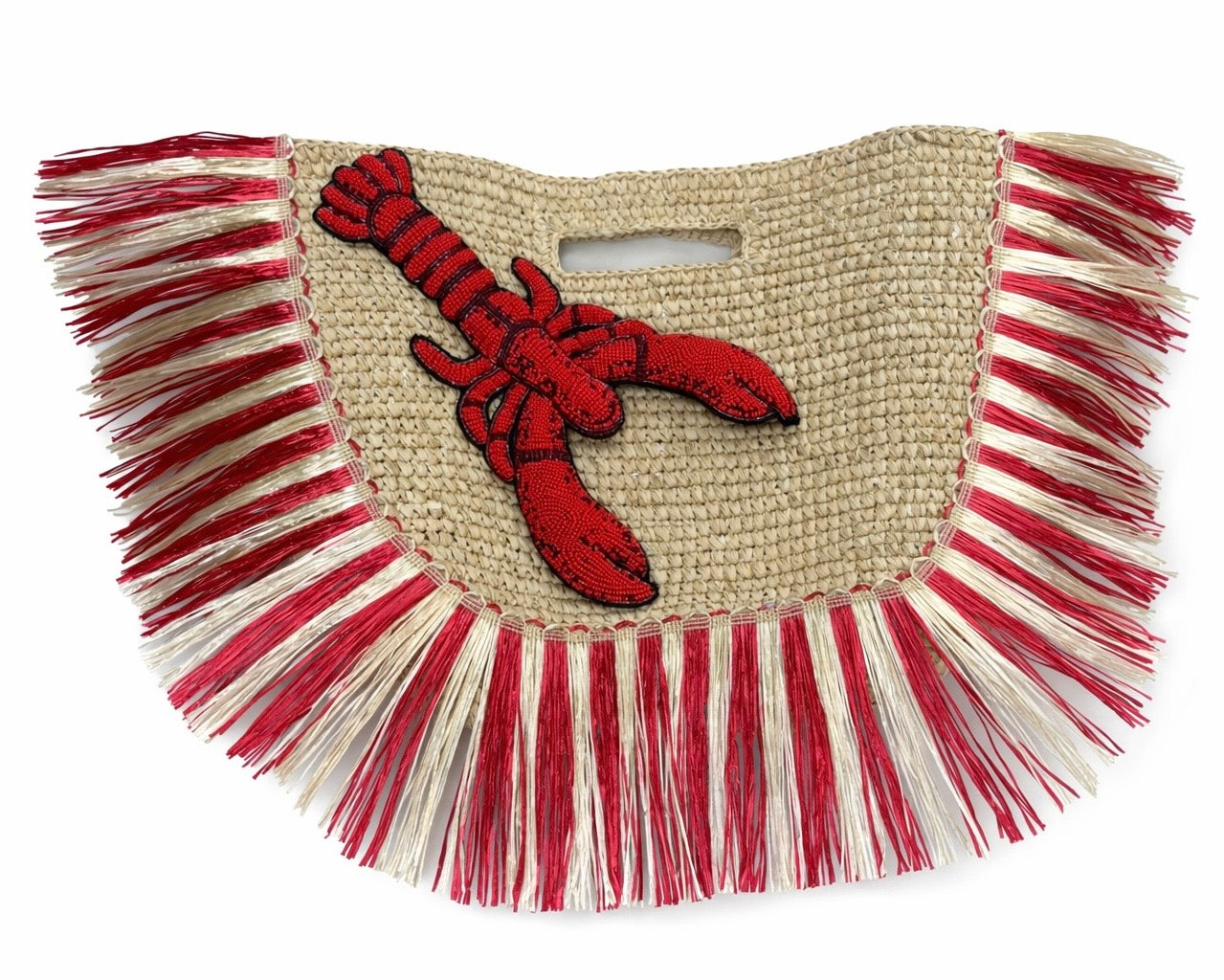 Lobster Raffia Bag