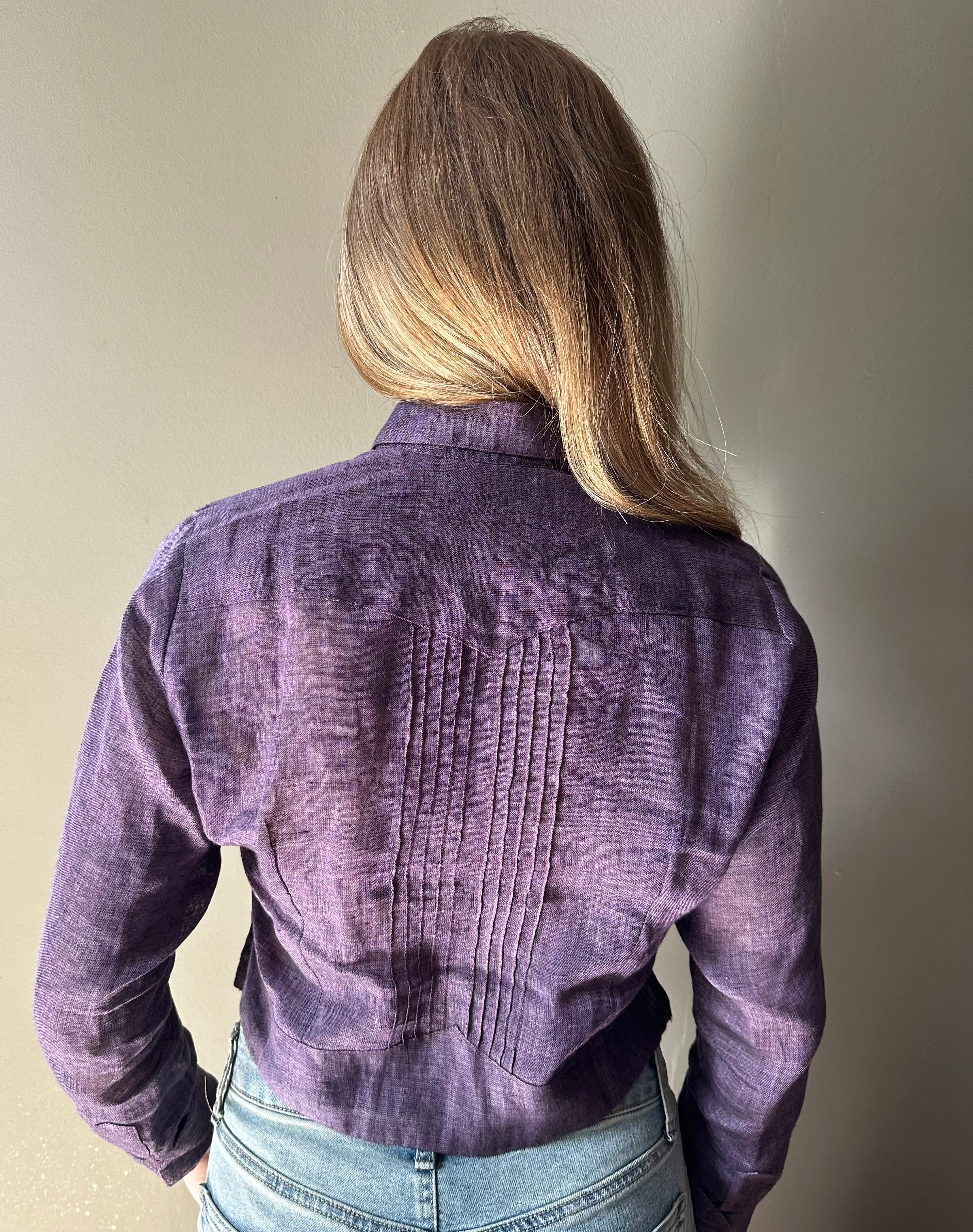 Violeta Crop Guayabera