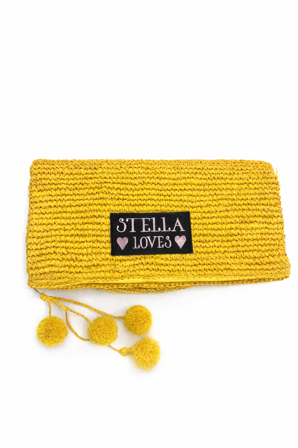 Mustard Muse Raffia Clutch