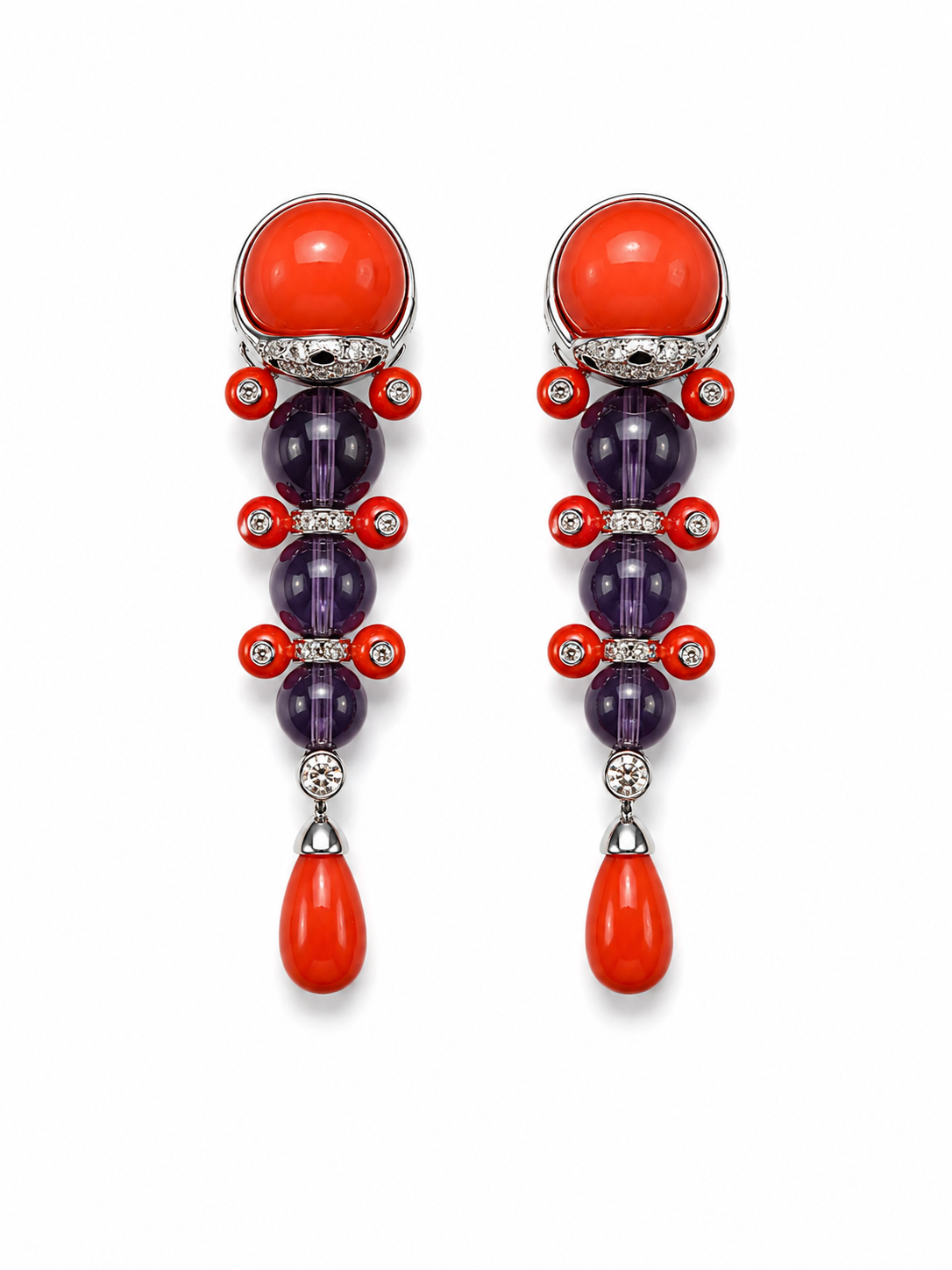 Coral Nights Earrings