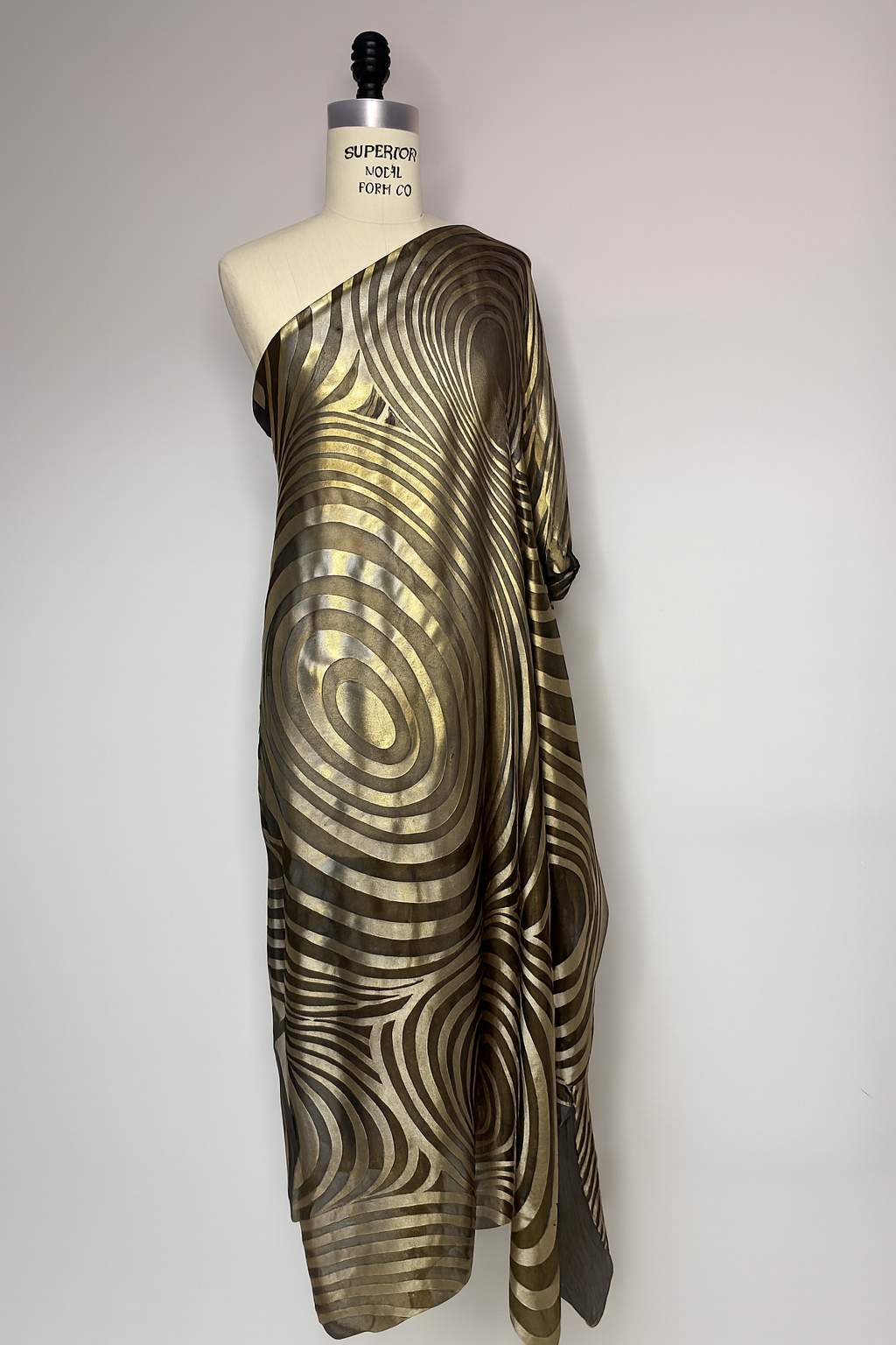 Perfect Gold-One Shoulder Kaftan