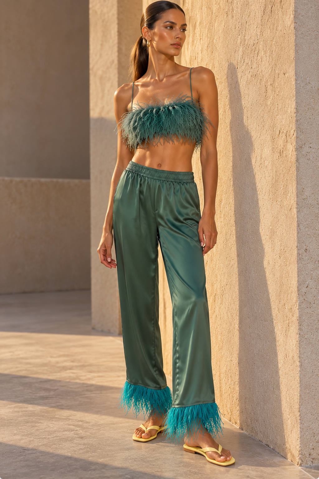 Alana Feathers Pant