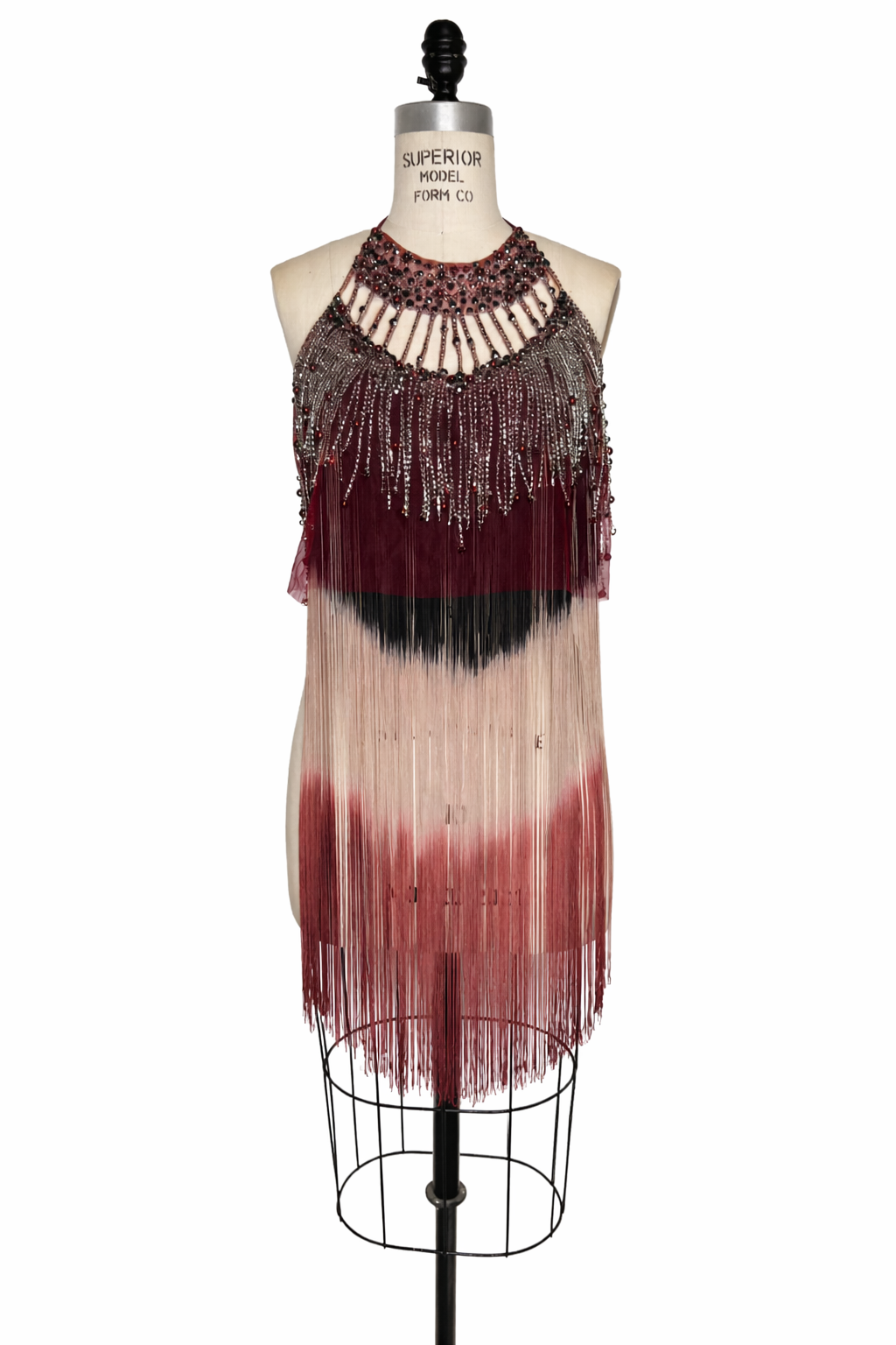 Glinda Fringes Top-Wine