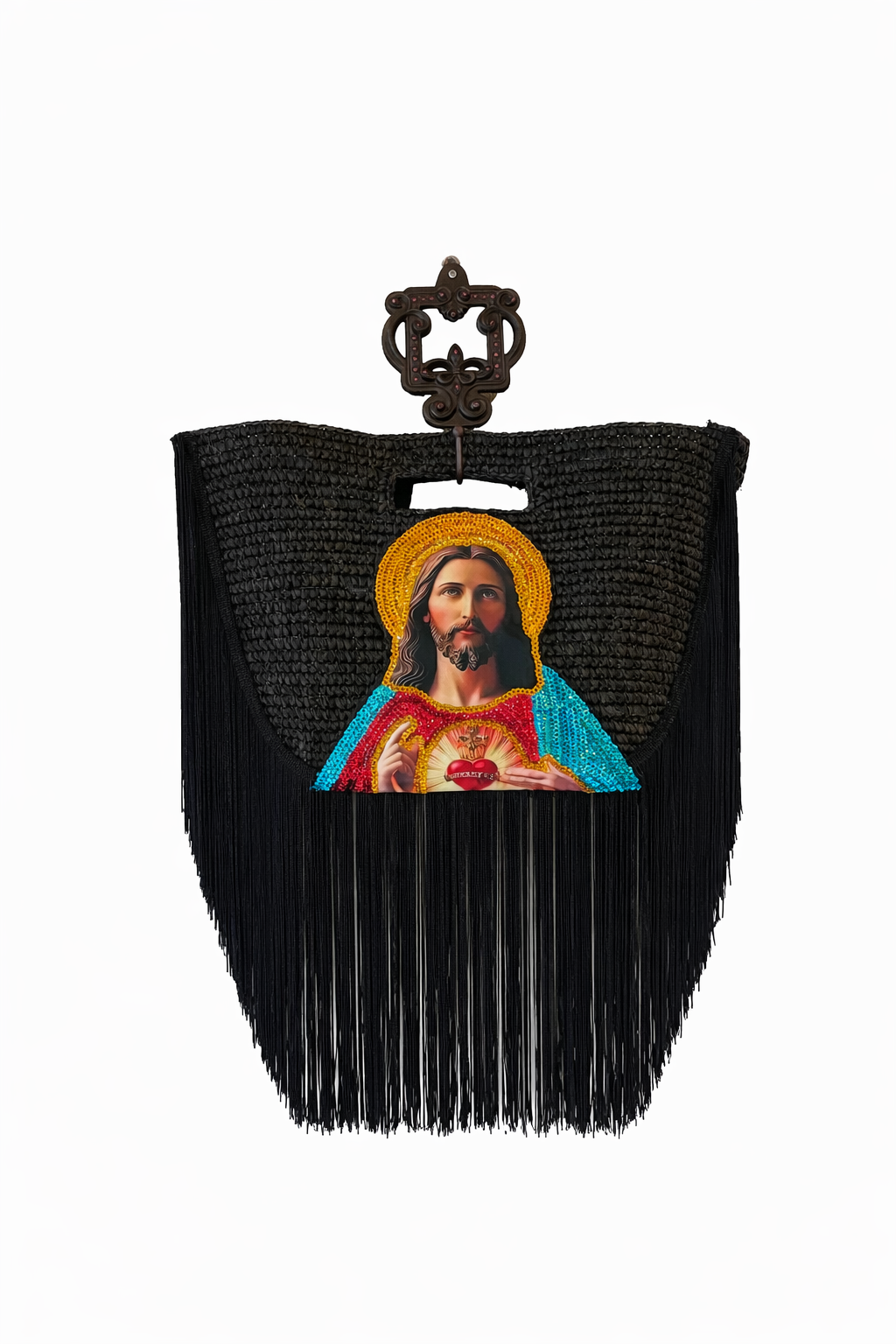 Jesus Raffia Bag