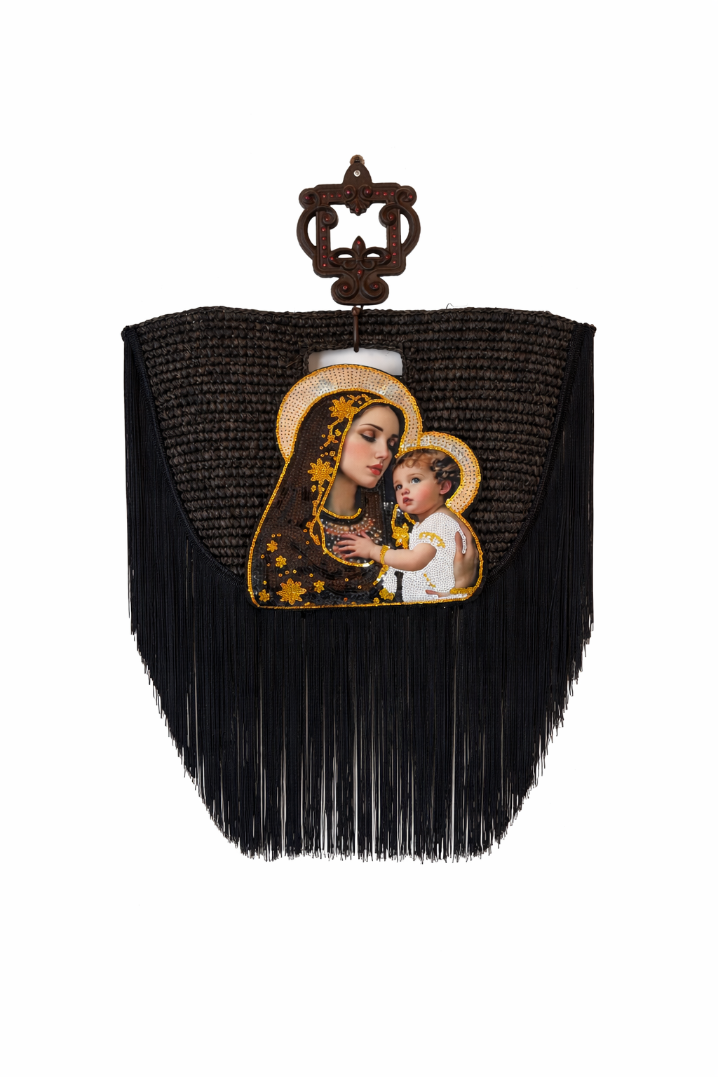 Divine Mother Raffia Bag
