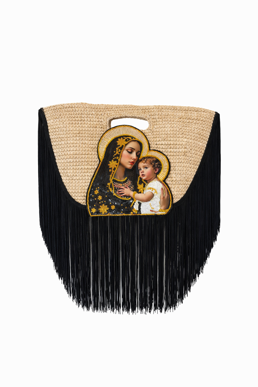 Divine Mother Raffia Bag