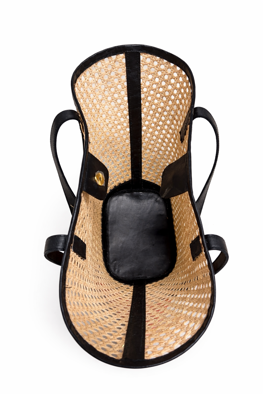 Pink Serpent Raffia Bag