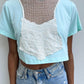 Crochet Tees: Net + Blue Crop