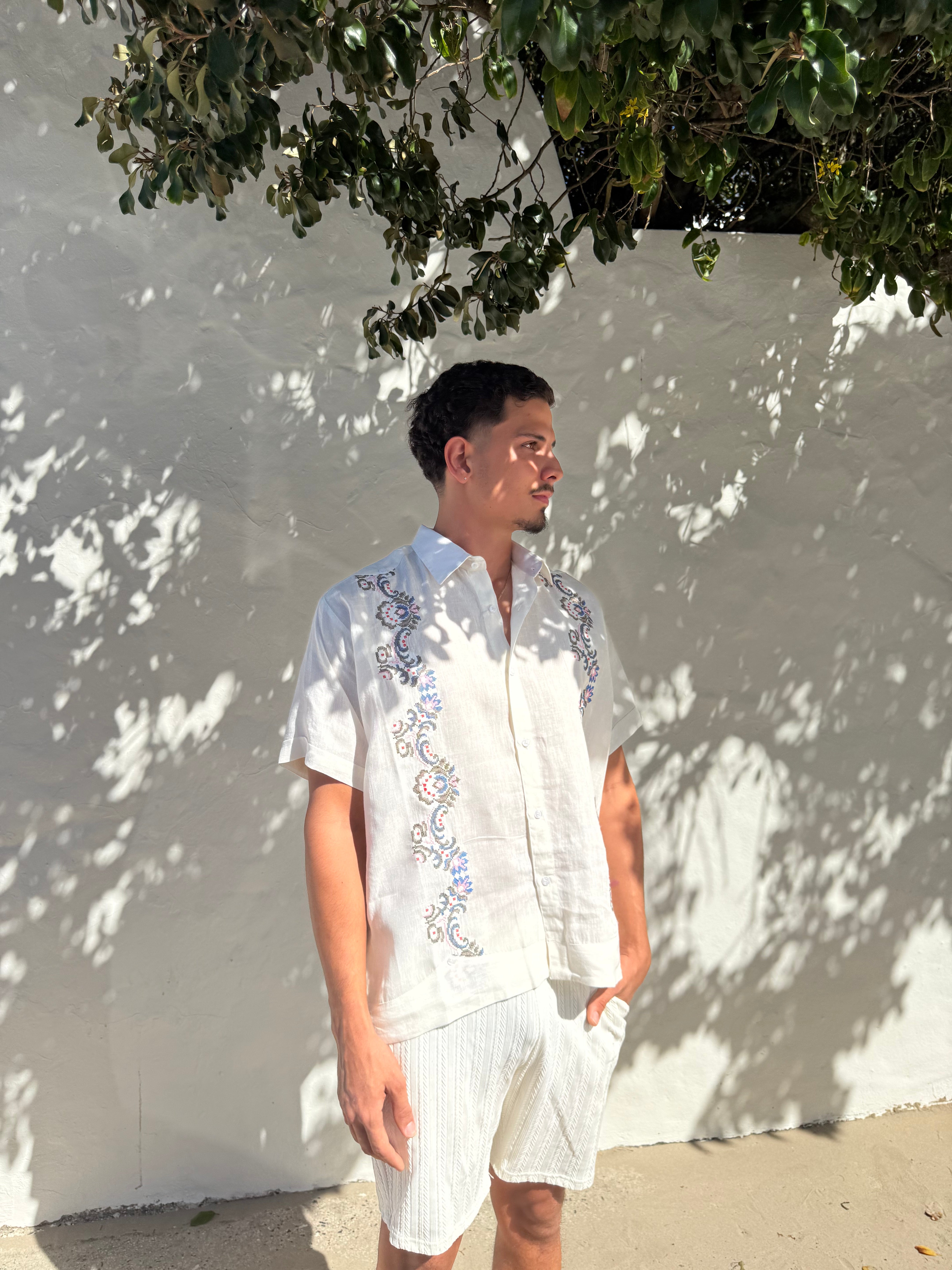 San Martín Short Sleeve Guayabera