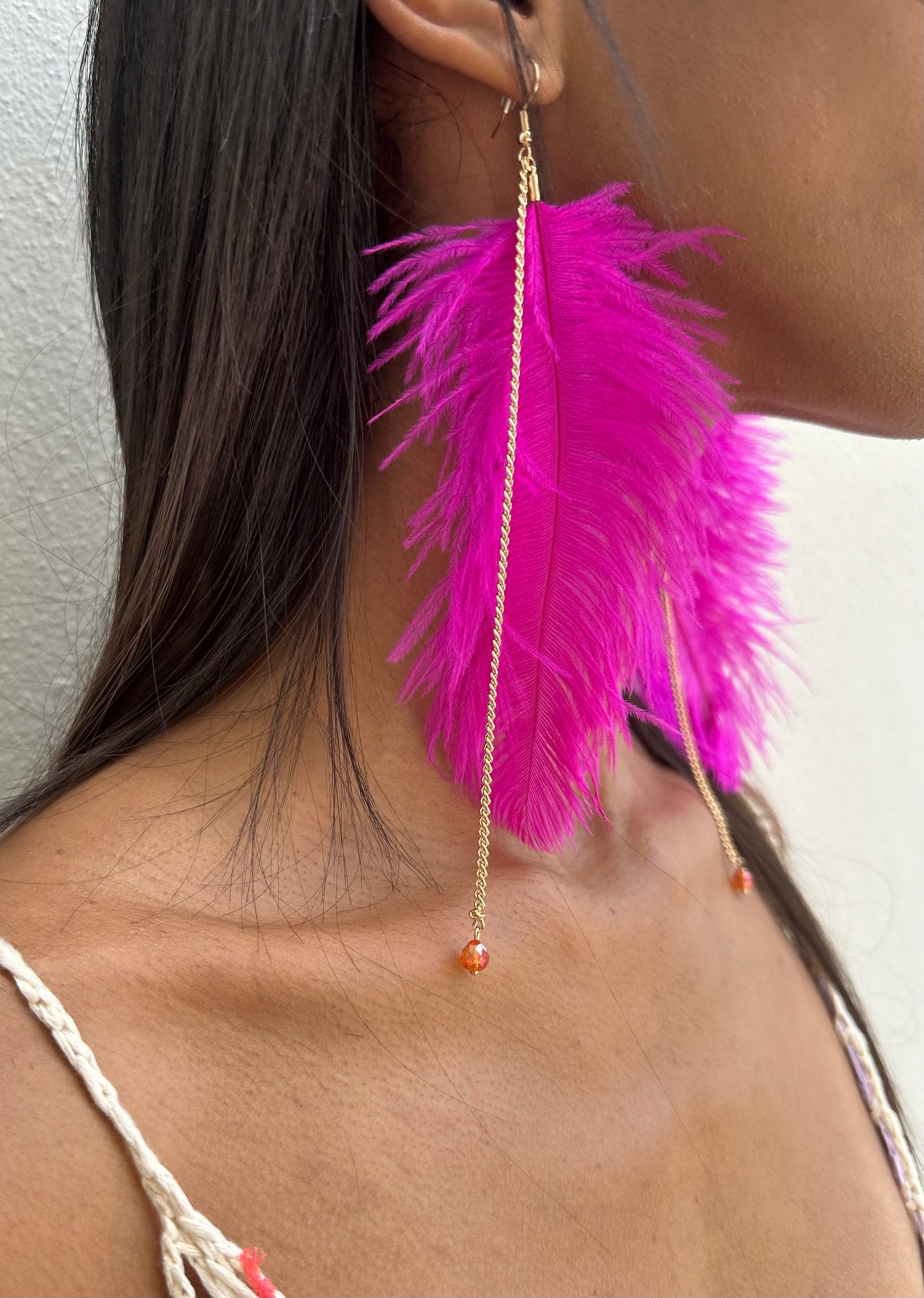 Single Feather Earrings
