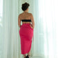 Andrea's Cutout Skirt - Hot Pink
