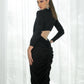 Ariana's Long Sleeve Dress - Black