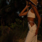 Midi Cutout Skirt White - Stella Nolasco