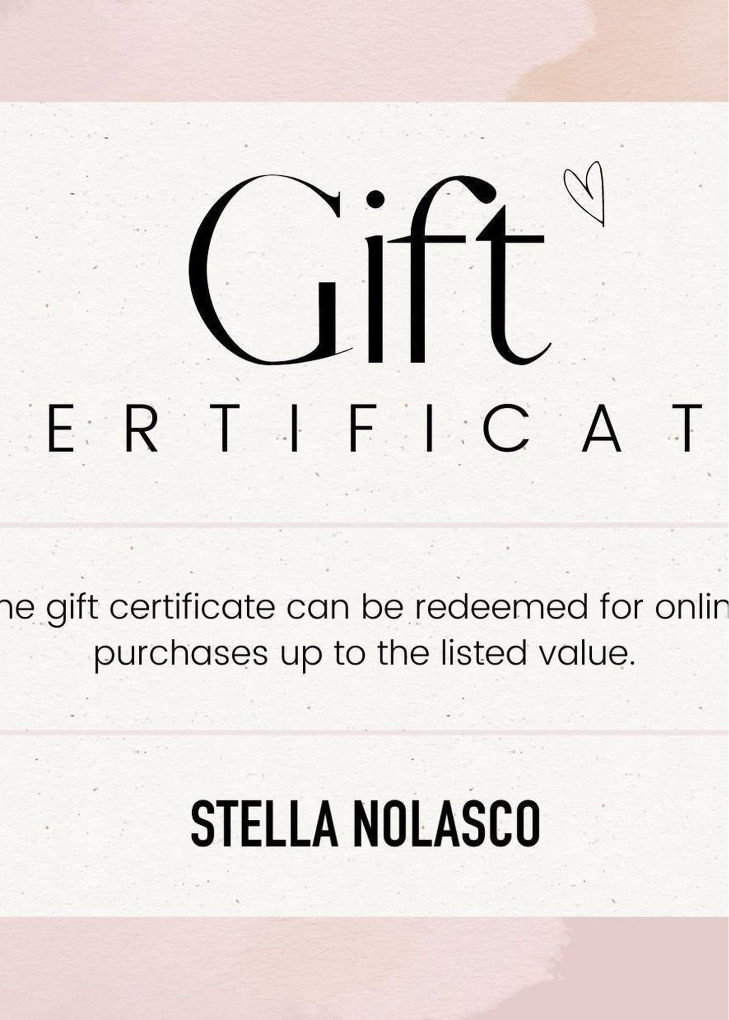 Stella's Gift Card