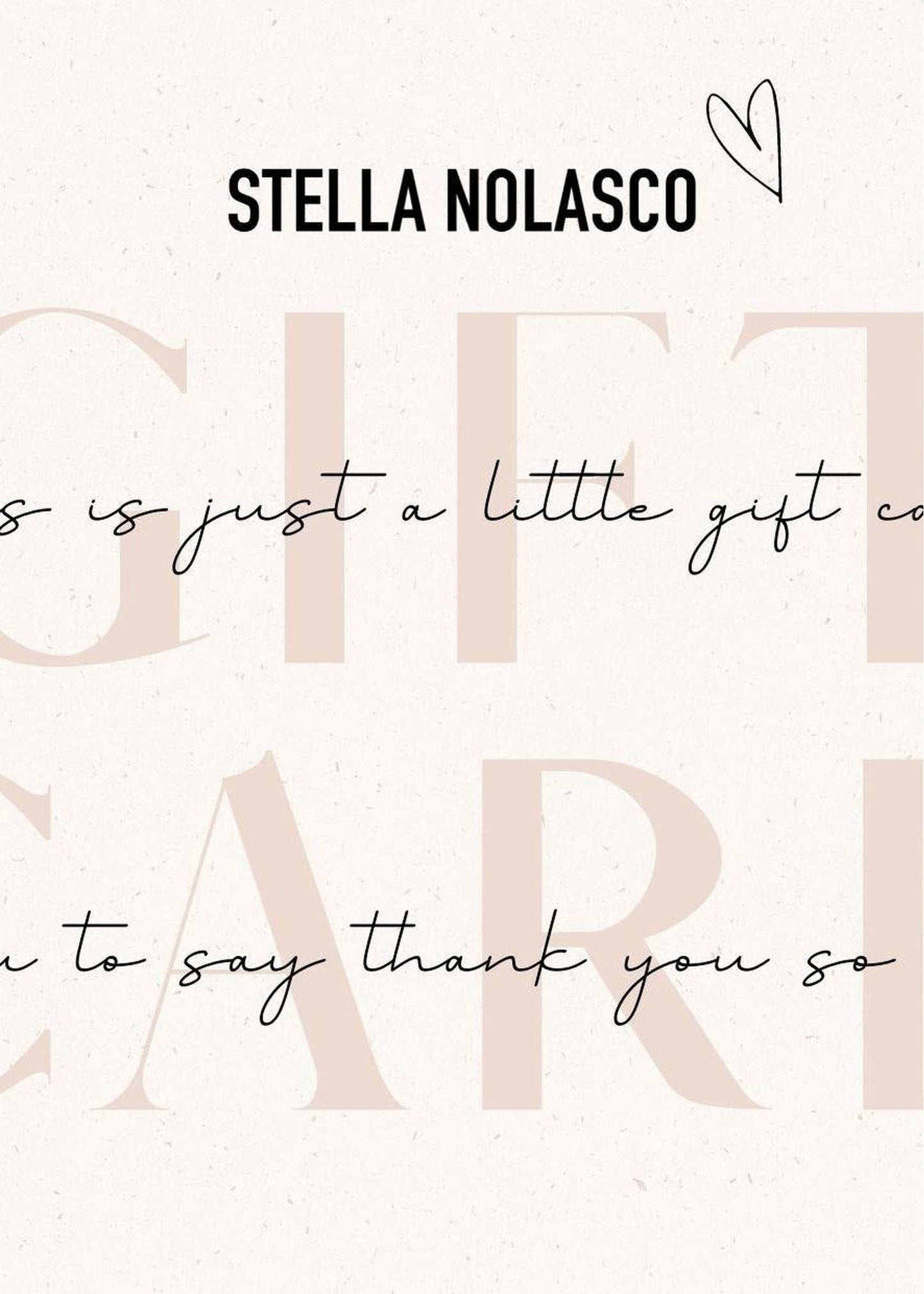 Stella's Gift Card