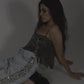 Holidays Look 9 - Metallic Fringes Top