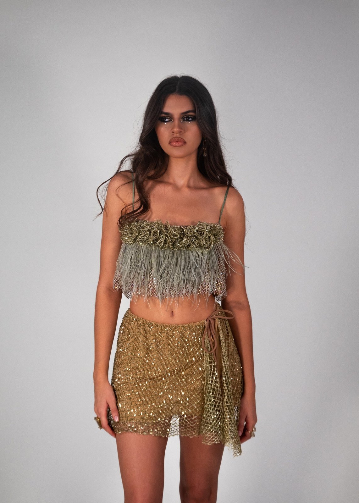 Gold skirt - Holiday Look 1